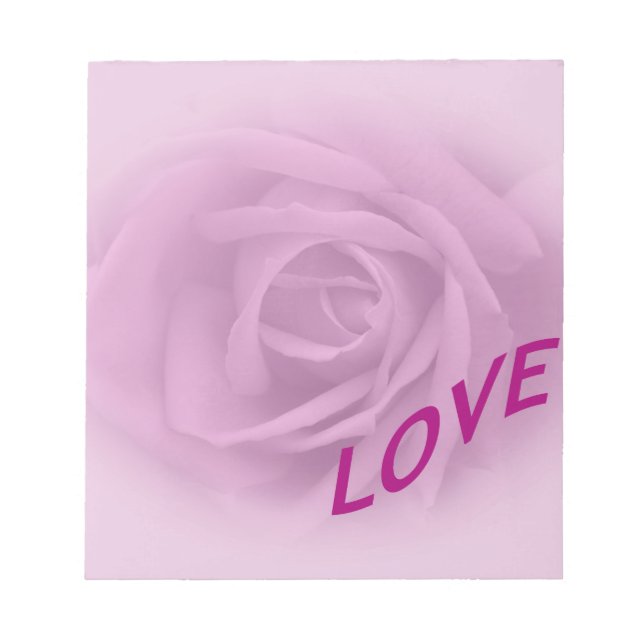 Bloc-note Lilac Rose pour l'amour (Devant)