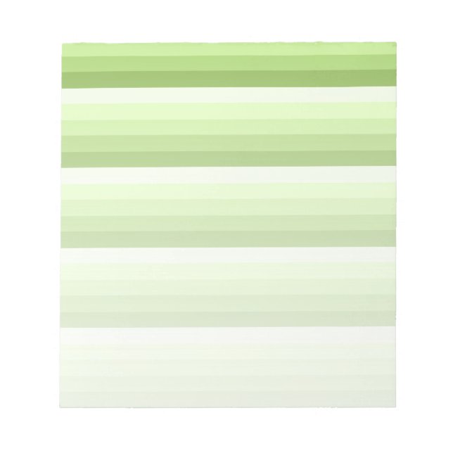 Bloc-note Lime green shadow stripes (Devant)