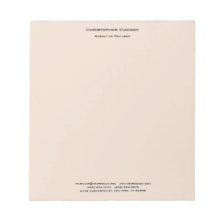Bloc-note Lin simple minimaliste moderne professionnel