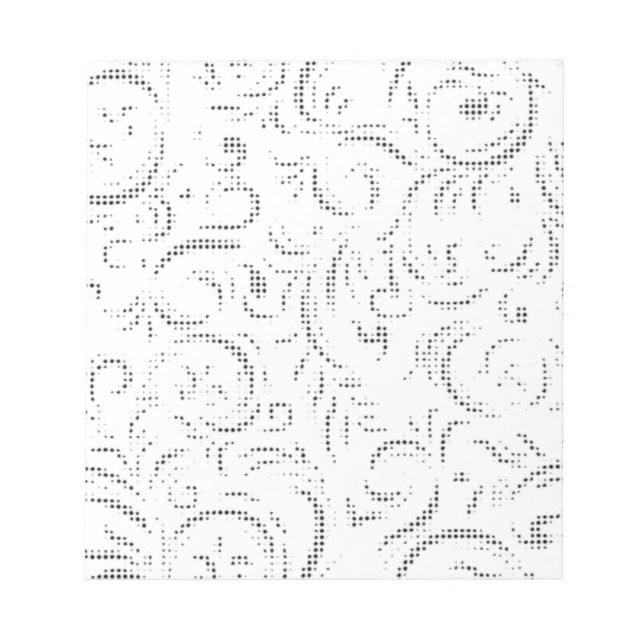 Bloc-note Line art, Kangaroo, Ghost Magnetic Notepad (Devant)