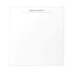 Bloc-note Linge Minimaliste Classique Professionnel Simple