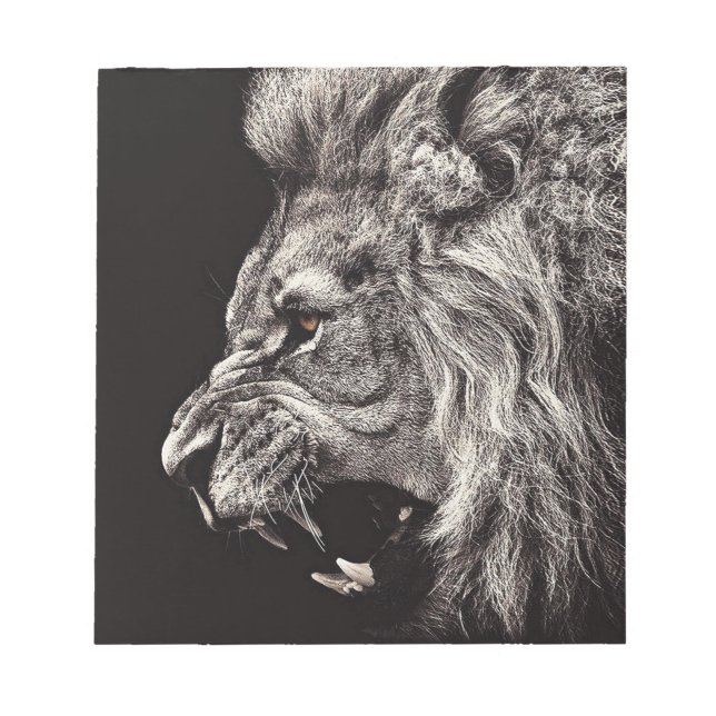 Bloc-note Lion homme en colère (Devant)