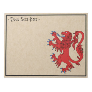 Bloc-note Lion Rampant Gules
