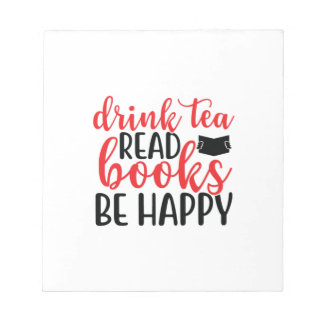 Bloc-note Lire Art Boire Thé Lire Livres Soyez Heureux