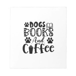 Bloc-note Lire Art Chiens Livres Et Café