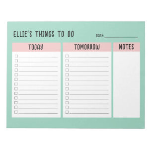 Bloc-note Liste de chèques-cadeaux de l'Office du nom person