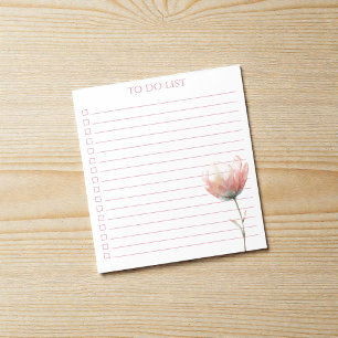 Bloc-note Liste de choses à faire moderne Bohème Chic à moti