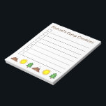 Bloc-note Liste de contrôle de camp personnalisée Sun Tree M<br><div class="desc">Le bloc-notes de la liste de contrôle des camps présente des illustrations originales d'un soleil de montagne, d'arbre et d'été. Personnalisez simplement vos informations. De nombreux autres blocs-notes illustrés sont également disponibles dans cette boutique. Cette conception est également disponible sur d'autres produits. Ne vois-tu pas ce que tu cherches ?...</div>