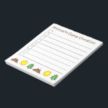 Bloc-note Liste de contrôle de camp personnalisée Sun Tree M<br><div class="desc">Le bloc-notes de la liste de contrôle des camps présente des illustrations originales d'un soleil de montagne, d'arbre et d'été. Personnalisez simplement vos informations. De nombreux autres blocs-notes illustrés sont également disponibles dans cette boutique. Cette conception est également disponible sur d'autres produits. Ne vois-tu pas ce que tu cherches ?...</div>