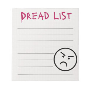 Bloc-note Liste de lecture