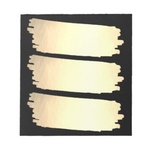 Bloc-note Liste de peintures à huile d'or Gold Look Swatts