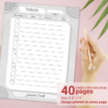 Bloc-note Liste des objectifs personnels du planificateur qu<br><div class="desc">Customisé Imprimable "Liste à faire" en gris. Assez d'espace pour les notes. Customisez avec votre nom ou votre nom de famille. Taille : 8, 5 po x 11 po 40 pages détachées latérales uniques Conception imprimée sur chaque page</div>