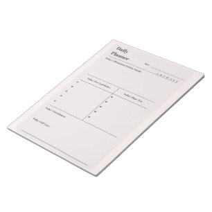 Bloc-note Liste des planificateurs/tâches quotidiens autogér