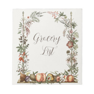 Bloc-note Liste des produits alimentaires