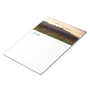 Bloc-note Liste des tâches du coucher de soleil de Teton