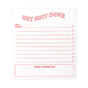 Bloc-note Liste des tâches du planificateur quotidien Bloc-n