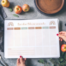 Liste hebdomadaire à faire