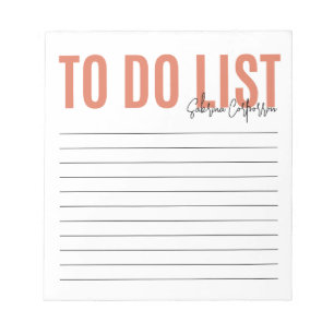 Bloc-note Liste personnalisée à faire   Terra Costa