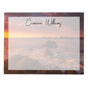 Bloc-note Littoral Sunset Pacific Grove Carmel California