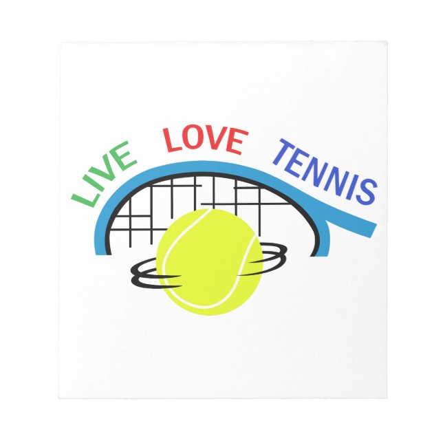 BLOC-NOTE LIVE LOVE TENNIS (Devant)