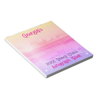 Bloc-note Livre d'autographes pour enfants de vacances en cr