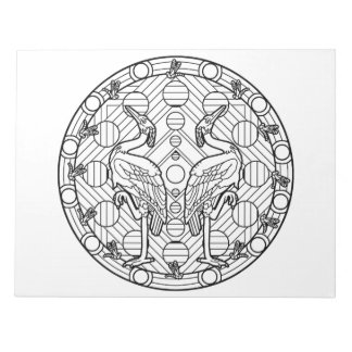 Bloc-note Livre de coloriage Heron Mandala
