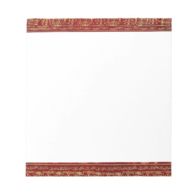 Bloc-note Livre Rouge Falln Et Or Gild (Devant)