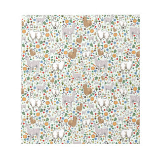 Bloc-note Llamas en vert