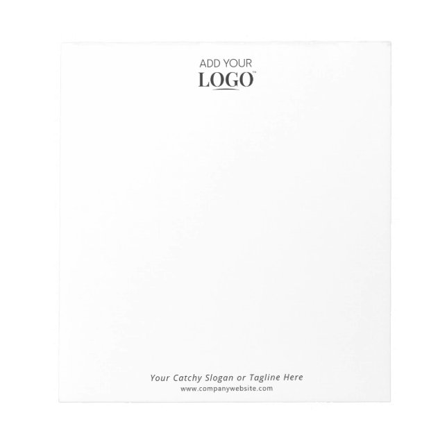 Bloc-note Logo Commercial D'entreprise Bureau Vide (Devant)