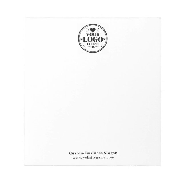 Bloc-note Logo de base de société d'affaires ou de bureau (Devant)