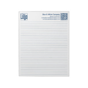 Bloc-note Logo de base QR-code Ligne Bleue Règle Collège