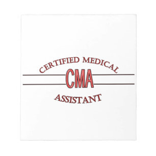 Bloc-note LOGO de l'Assistant Médicale certifié CMA
