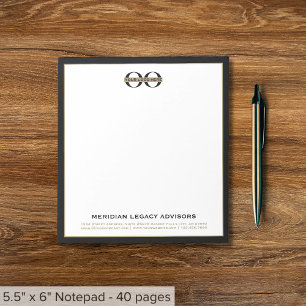 Bloc-note Logo de l'entreprise Affaires