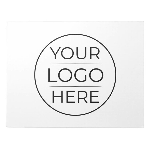 Bloc-note Logo de marque d'entreprise moderne (Devant)