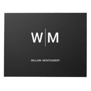 Bloc-note Logo de marque noire   Entreprise