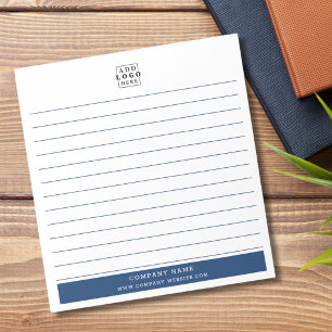 Bloc-note Logo d'entreprise commerciale personnalisé avec bo