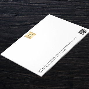 Bloc-note Logo d'entreprise couleur de marque de code QR