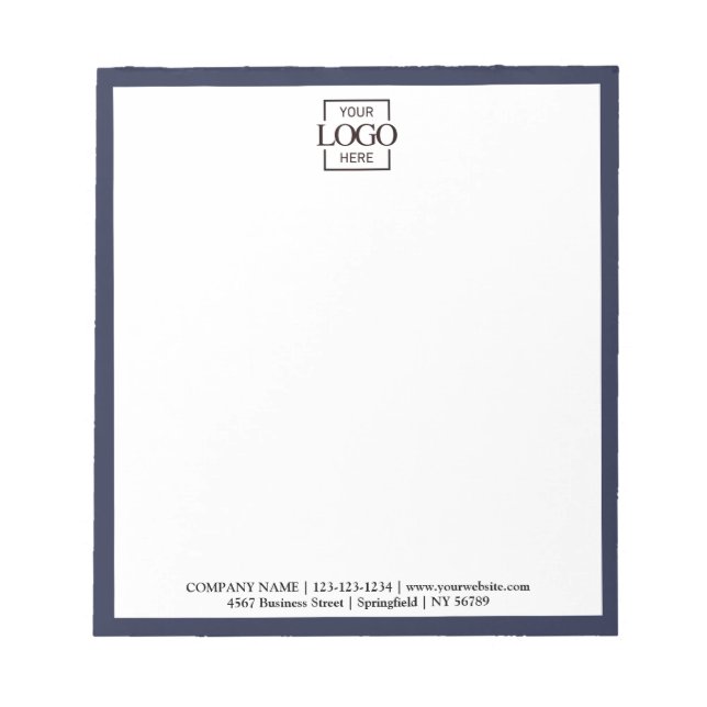 Bloc-note Logo d'entreprise moderne et professionnel pour so (Devant)