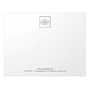 Bloc-note Logo d'entreprise personnalisé avec texte personna