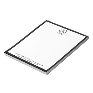 Bloc-note Logo d'entreprise personnalisé moderne et professi