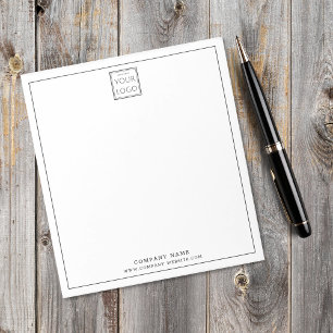 Bloc-note Logo d'entreprise personnalisé Nom de l'entreprise