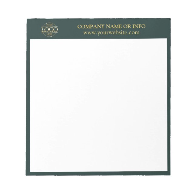Bloc-note Logo d'entreprise personnalisé promotion de marque (Devant)