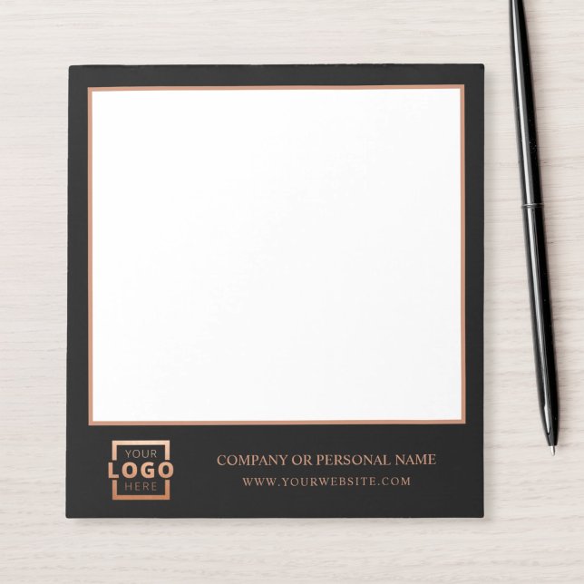 Bloc-note Logo personnalisé Entreprise Marque Cadeau Copper (Créateur téléchargé)