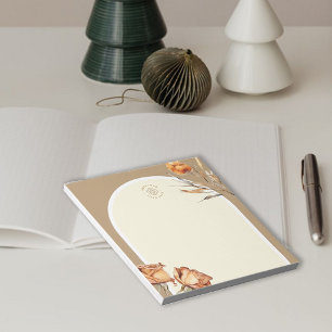 Bloc-note Logo personnalisé Rose Arch rétro Entreprise