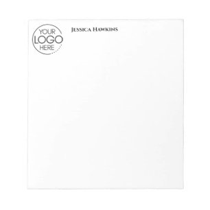 Bloc-note Logo simple de papeterie personnelle