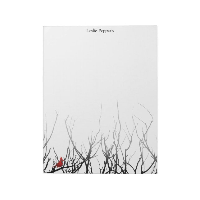 Bloc-note L'Oiseau Rouge de Leslie Peppers (Tourné)