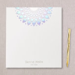Bloc-note Lotus Flower Mandala<br><div class="desc">Design artistique unique avec du faux lotus mandala en feuille. Conception géniale pour un travailleur énergétique,  conseiller ou coach de vie et plus encore.</div>
