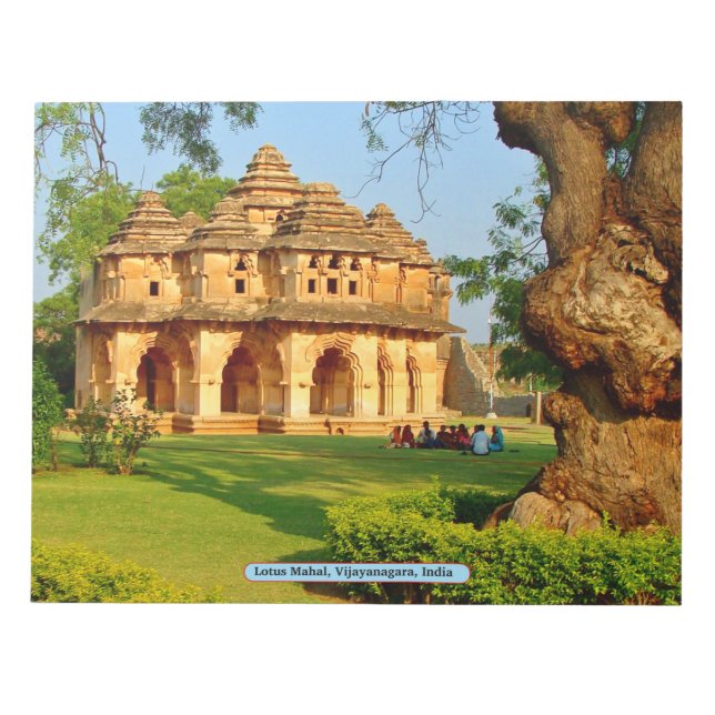 Bloc-note Lotus Mahal, Vijayanagara, India (Devant)
