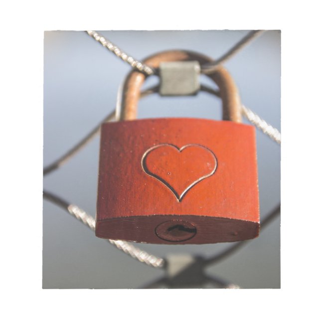 Bloc-note Love Heart Padlock (Devant)