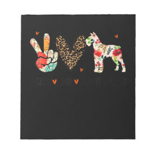 Bloc-note Love Schnauzer Funny Venin Dog